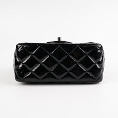 Chanel Mini Square Flap Patent Black Bag