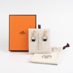 Hermes Boucles D'Oreilles PM Noir