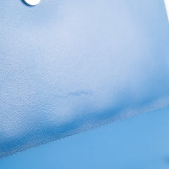 Christian Dior Cannage Lambskin Blue Clutch