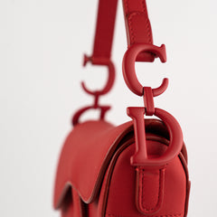 Christian Dior Mini Saddle Red