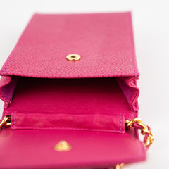 Chanel Vintage Vertical Caviar Pink Crossbody