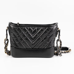 Chanel Gabriel Chevron Small Calfskin Black