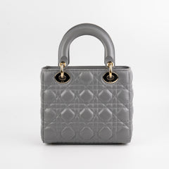 Lady Dior Small ABC Lambskin Grey