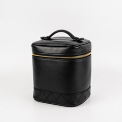 Chanel Vintage Vanity Leather Black