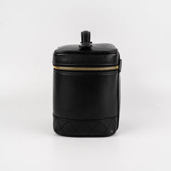 Chanel Vintage Vanity Leather Black