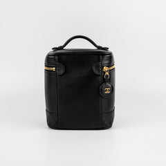 Chanel Vintage Vanity Leather Black
