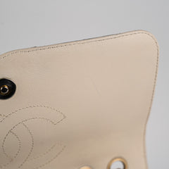 Chanel Filigree Caviar Flap Cream
