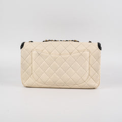 Chanel Filigree Caviar Flap Cream