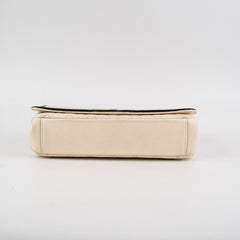 Chanel Filigree Caviar Flap Cream