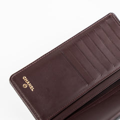 Chanel Long Wallet Caviar Black