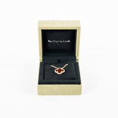 Van Cleef & Arpels VCA Vintage Alhambra Carnelian Necklace 2021