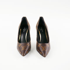 Louis Vuitton Heels Monogram/Gold Size 35
