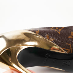 Louis Vuitton Heels Monogram/Gold Size 35