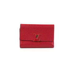 Louis Vuitton Capucines Compact Wallet Red