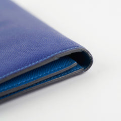 Hermes Bearn Wallet Epsom Blue Mykonos