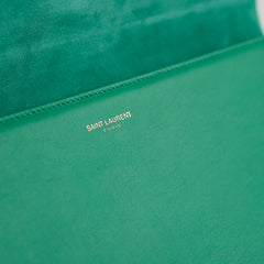Saint Laurent Y Clutch Green