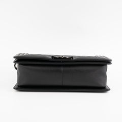 Chanel Old Medium Boy So Black Shoulder Bag