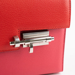 Hermes Mini Verrou Chainr Bag Red/Rose Mexico Y Stamp