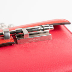 Hermes Mini Verrou Chainr Bag Red/Rose Mexico Y Stamp