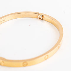 Cartier Small Love Rose Gold Size 16 Bracelet