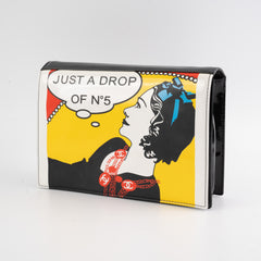 Chanel Vintage Patent Graphic Clutch