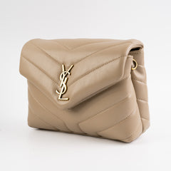 Saint Laurent Loulou Toy Dark Beige