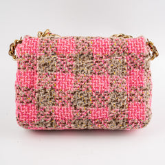 ITEM 14 - Chanel 19 Small seasonal Tweed Pink