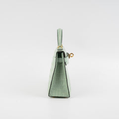 Hermes Mini Kelly Alligator Vert D'Eau B Stamp (2023)