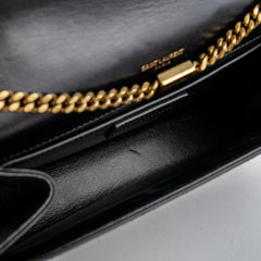 Saint Laurent Kate Stud Suede Black