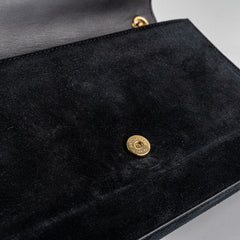 Saint Laurent Kate Stud Suede Black