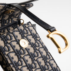 Dior SLG Saddle Pouch Navy