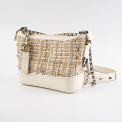 ITEM 29 - Chanel Small Gabrielle Stripe Tweed Beige/Cream