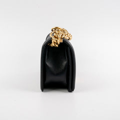 Chanel Caviar Small Black Boy Gold Hardware