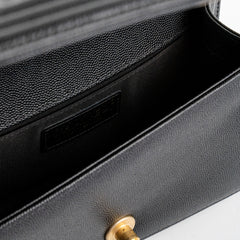Chanel Caviar Small Black Boy Gold Hardware