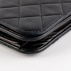 Chanel Vintage Flap Clutch Shoulder Bag Black