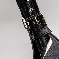 Christian Dior Canvas Shoulder Bag Black
