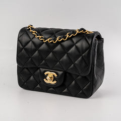 Chanel 19S Mini Square Bag Black