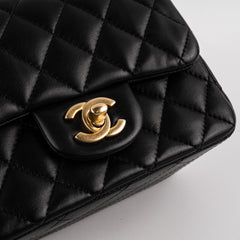 Chanel 19S Mini Square Bag Black