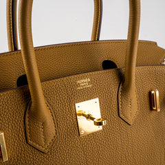 Hermes Birkin 30 Bronze Dore Togo with GHW - Stamp Y 2020