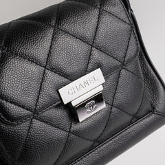 Chanel Black Caviar Seasonal Shoulder Flap Bag