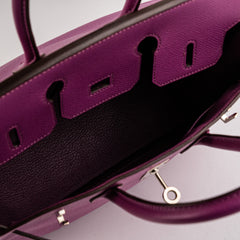 ITEM 34 - Hermes Birkin 25 Epsom Cyclamen Bag - Stamp I Square