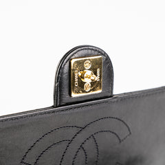 Chanel Vintage Black Lambskin Flap Bag HOLD