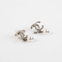 Chanel CC Logo Earrings