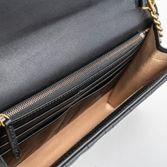 Gucci Pearl GG Black Wallet On Chain WOC
