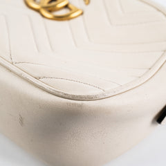 Gucci Small Marmont White Crossbody Bag