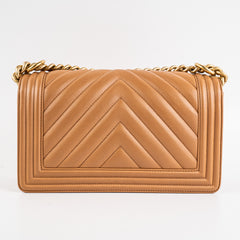 Chanel Old Medium Boy Caramel