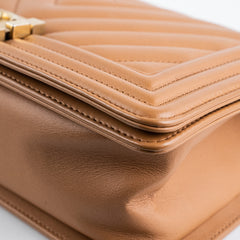 Chanel Old Medium Boy Caramel