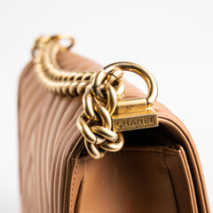 Chanel Old Medium Boy Caramel