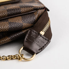 Louis Vuitton Eva Damier Ebene Clutch