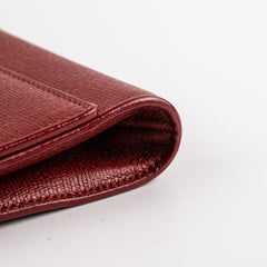 Saint Laurent Red Leather Clutch
